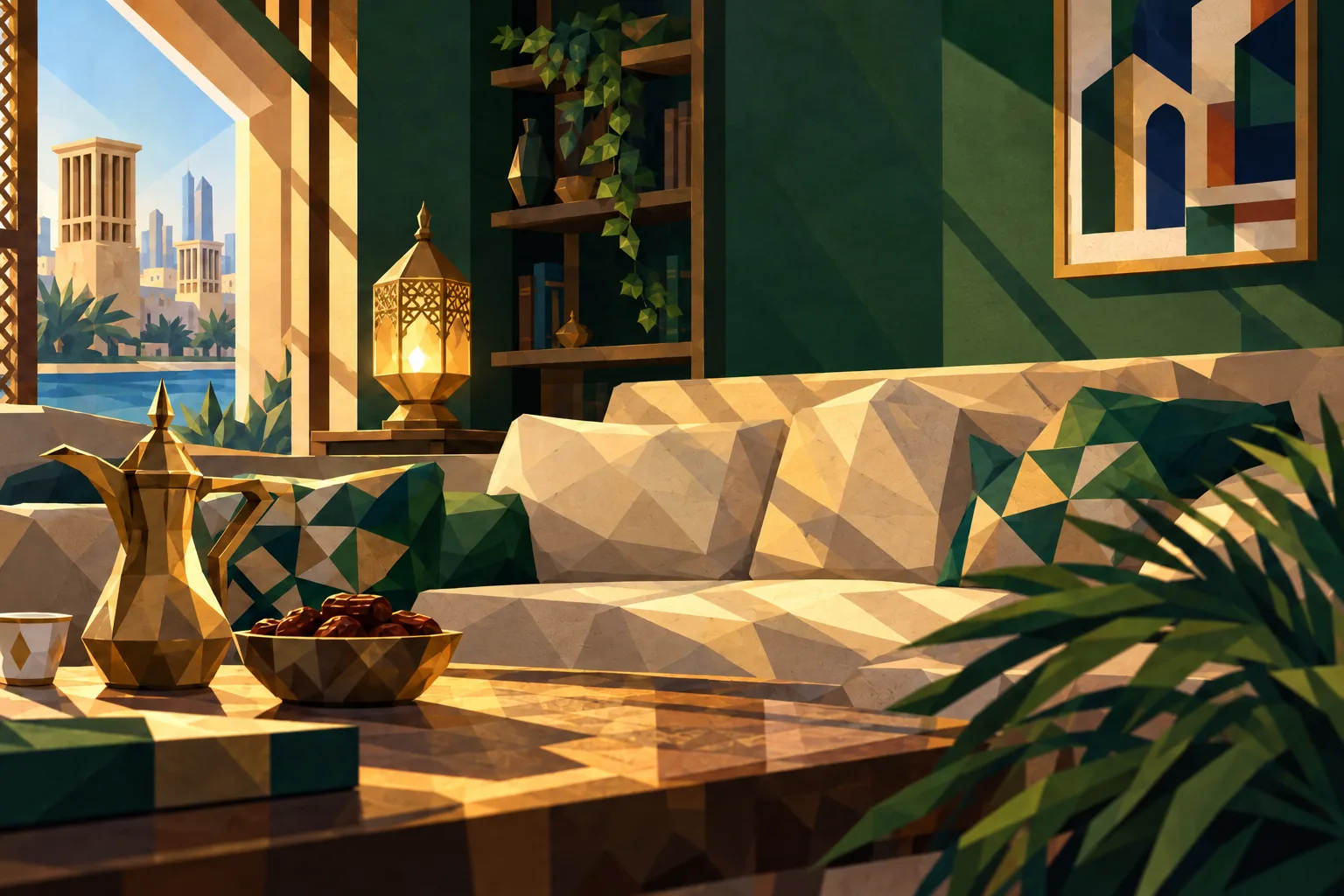 A man in a green sitting room smiles as the gift arrives on his phone.